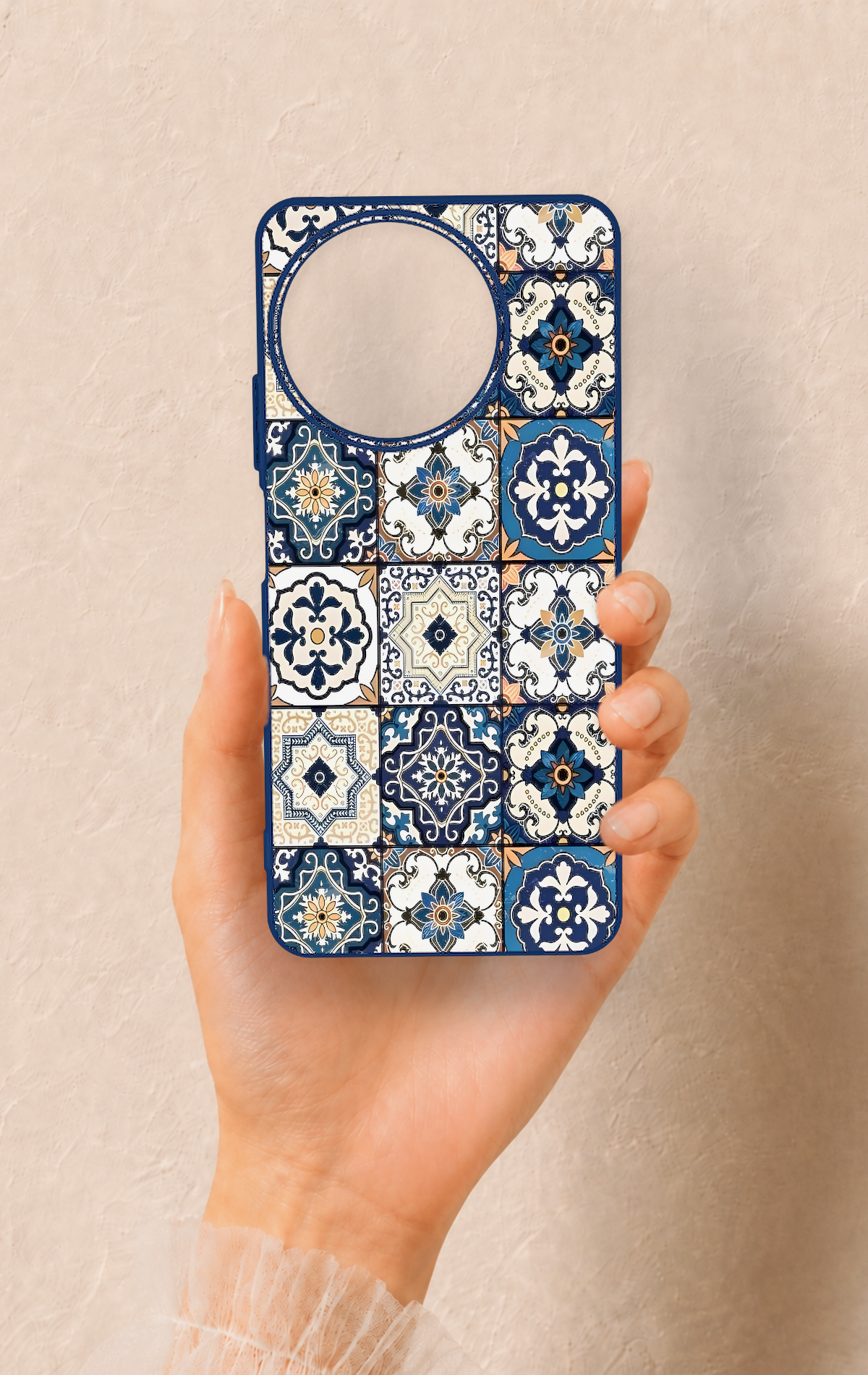 Realme 11 Uyumlu Mozaik Çini Desenli Silikon Kılıf