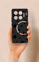 İnfinix Gt 20 Pro Uyumlu Siyah Star Desenli Silikon Kılıf