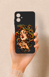 Samsung A06 Uyumlu Medusa Desenli Silikon Kılıf