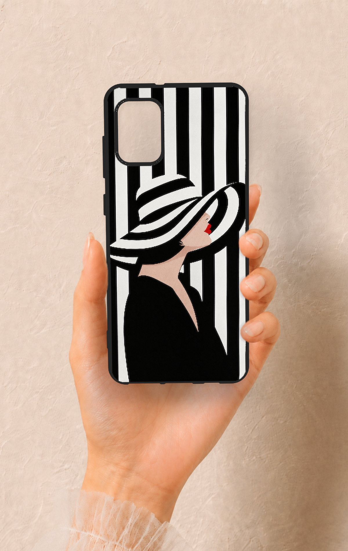 Samsung A31 Uyumlu Madam Marica Desenli Silikon Kılıf