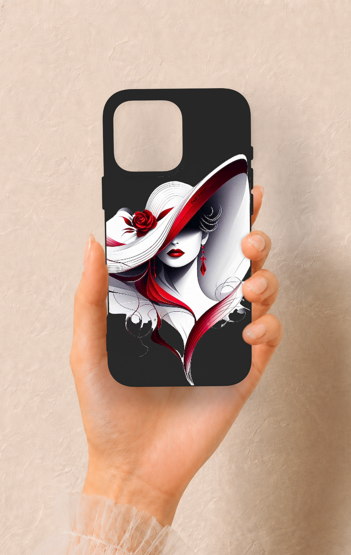 iPhone 16 Pro Max Uyumlu Matmazel Desenli Silikon Kılıf