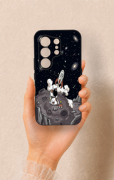 Tecno Camon 50 Uyumlu Uzay Astronot Desenli Silikon Kılıf