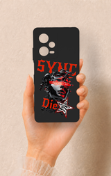 Redmi Note 12 Pro 5G Uyumlu Sync Die Desenli Silikon Kılıf