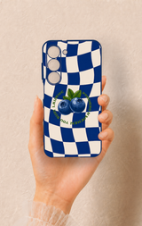 Samsung S23 Uyumlu Yaban Mersini Desenli Silikon Kılıf