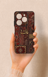 Tecno Spark 20C Uyumlu Vintage Halı Desenli Silikon Kılıf