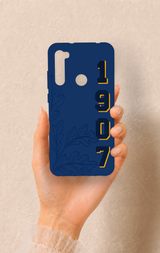 Redmi Note 8 Uyumlu 1907 Palamut Desenli Silikon Kılıf