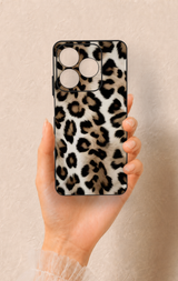 Realme C63 Uyumlu Leopar Derisi Desenli Silikon Kılıf