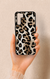 Oppo A91 Uyumlu Leopar Derisi Desenli Silikon Kılıf