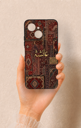 Tecno Spark 40C Uyumlu Vintage Halı Desenli Silikon Kılıf