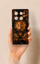 İnfinix Note 40 Pro Uyumlu Mistik Güneş Desenli Silikon Kılıf