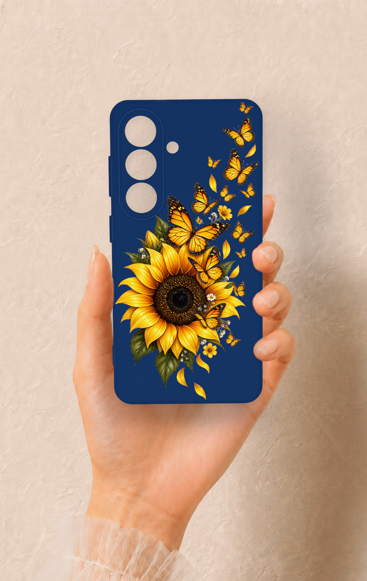 Samsung S26 Uyumlu Ayçiçeği Desenli Silikon Kılıf