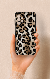 Samsung A13 Uyumlu Leopar Derisi Desenli Silikon Kılıf