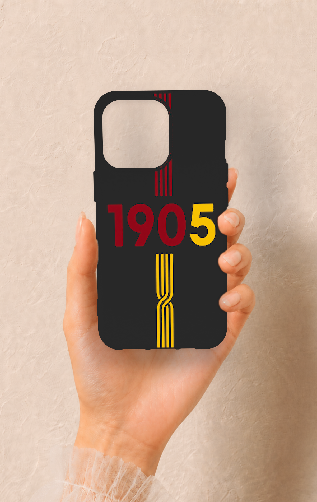 iPhone 13 Pro Uyumlu 1905 Kemer Desenli Silikon Kılıf
