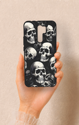 Redmi 9 Uyumlu Kuru Kafa Desenli Silikon Kılıf