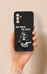 Samsung A04S Uyumlu No Pain No Gain Desenli Silikon Kılıf