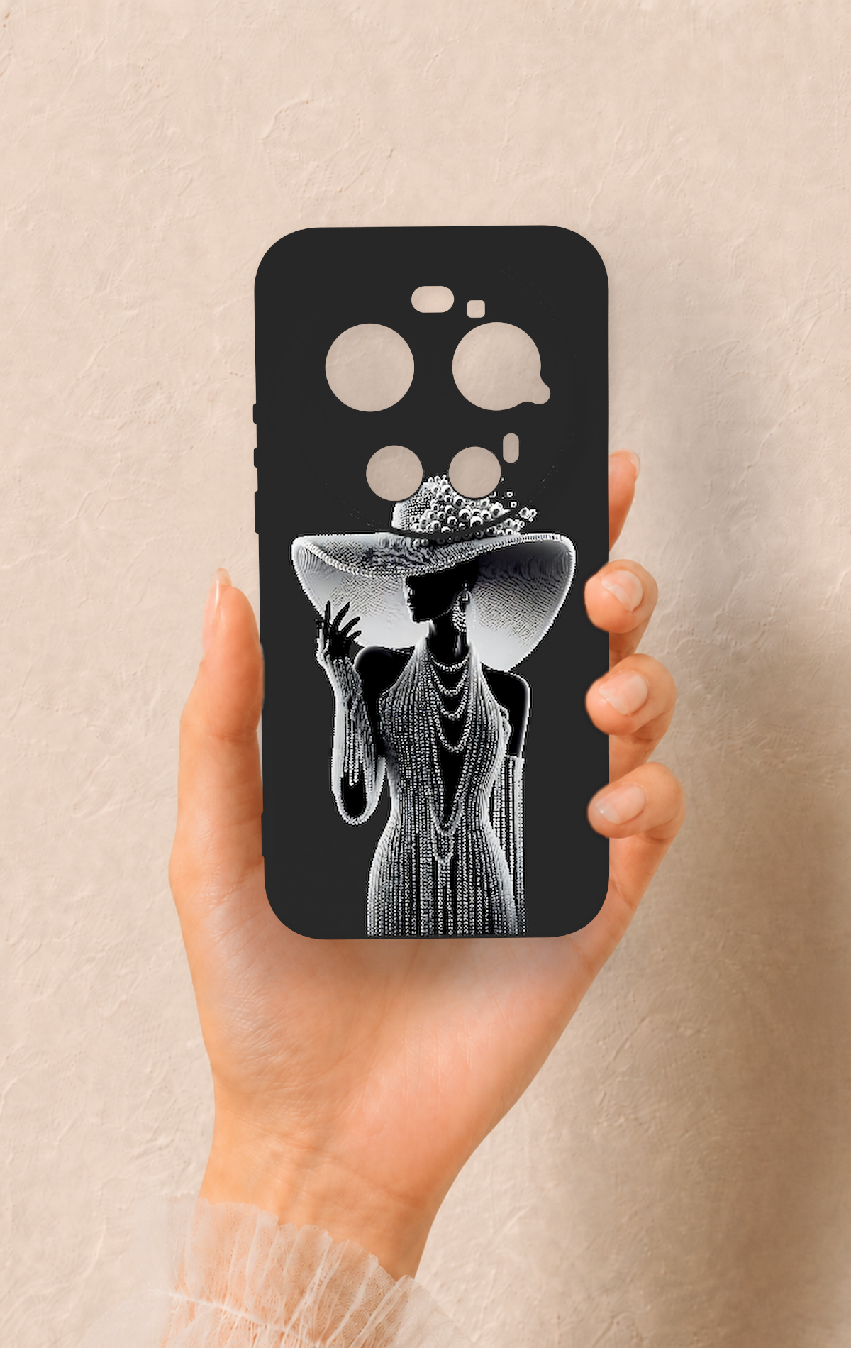 Xiaomi Mi 17 Ultra Uyumlu Lady Desenli Silikon Kılıf