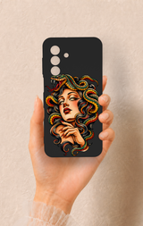 Samsung A17 Uyumlu Medusa Desenli Silikon Kılıf