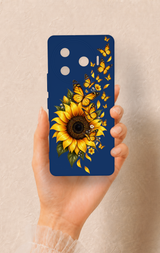 Tecno Camon 30 Pro 5G Uyumlu Ayçiçeği Desenli Silikon Kılıf