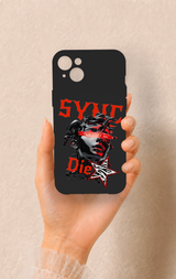 iPhone 14 Plus/15 Plus Uyumlu Sync Die Desenli Silikon Kılıf