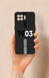 Oppo Reno 4 Lite Uyumlu 1903 Kemer Desenli Silikon Kılıf