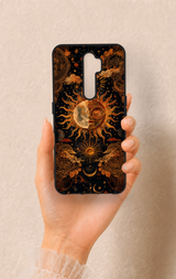 Oppo A9 2020 Uyumlu Mistik Güneş Desenli Silikon Kılıf