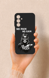 Samsung A25 Uyumlu No Pain No Gain Desenli Silikon Kılıf