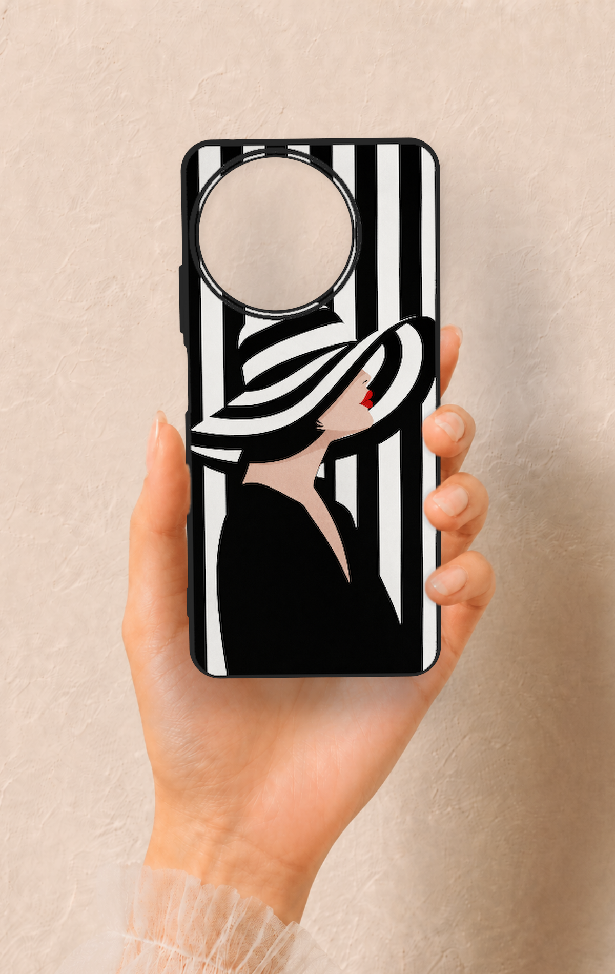 Realme 11 Uyumlu Madam Marica Desenli Silikon Kılıf