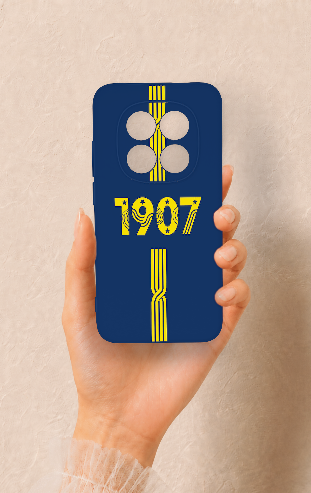 Redmi Note 15 Pro 5G Uyumlu 1907 Kemer Desenli Silikon Kılıf