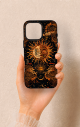 iPhone 16 Pro Max Uyumlu Mistik Güneş Desenli Silikon Kılıf