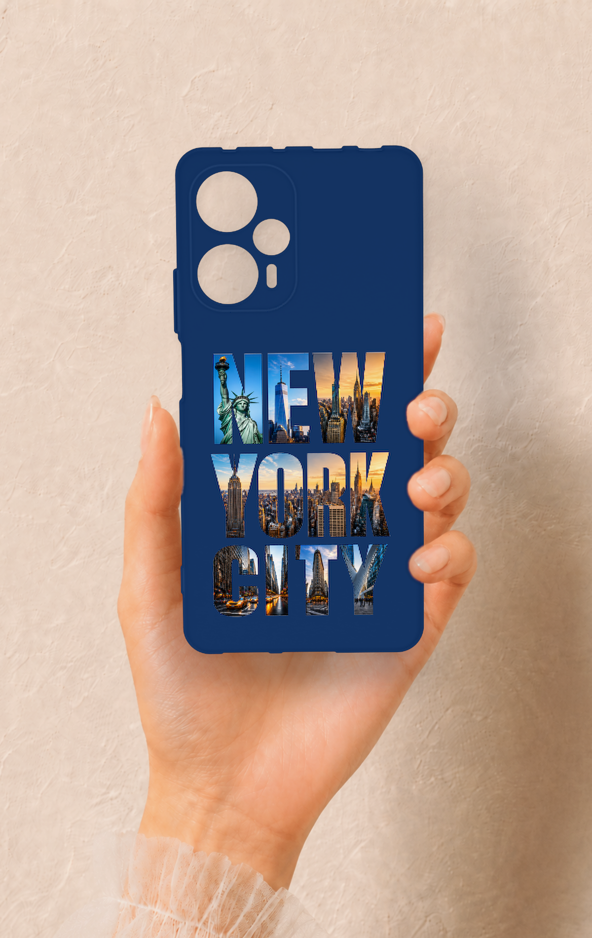 Poco F5 Uyumlu New York City Desenli Silikon Kılıf