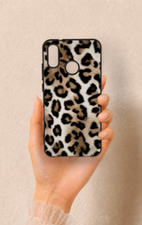 Huawei P20 Lite Uyumlu Leopar Derisi Desenli Silikon Kılıf