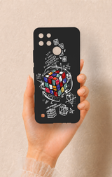 Realme C21Y Uyumlu Rubik Küb Desenli Silikon Kılıf