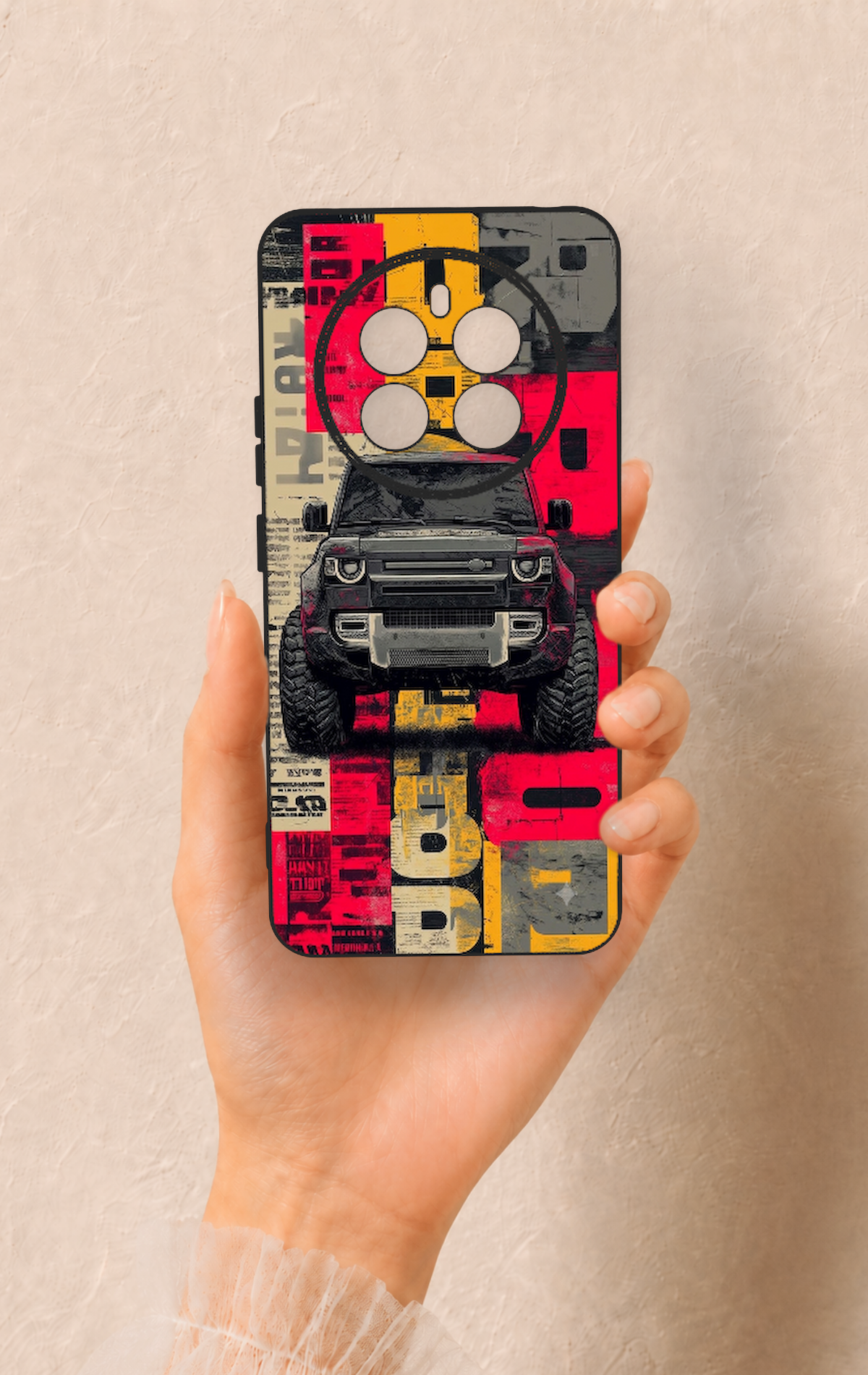 Realme 12 4G Uyumlu Defender Truck Desenli Silikon Kılıf