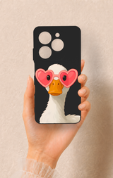 Tecno Spark 20C Uyumlu Aşık Ördek Desenli Silikon Kılıf
