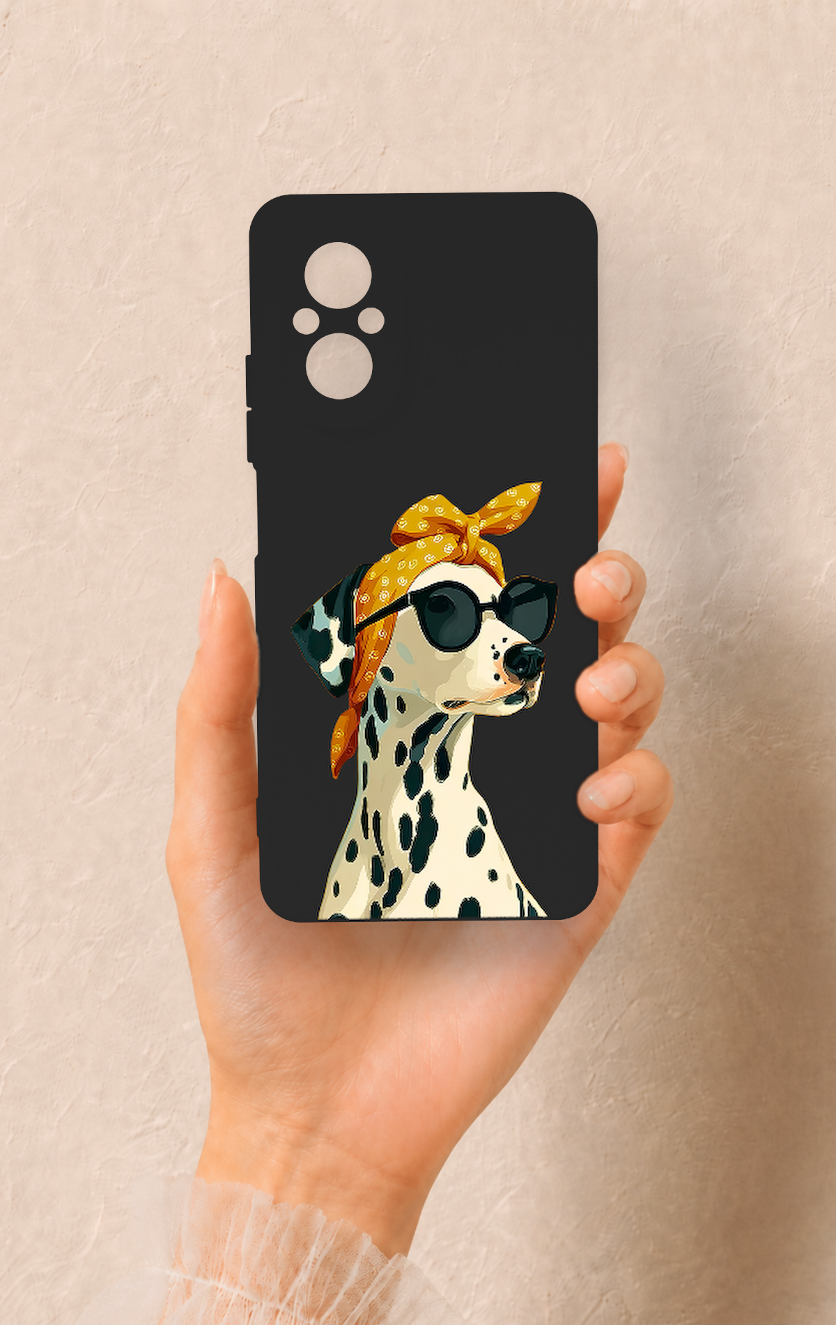 Realme 12 Lite Uyumlu Cool Dalmaçyalı Desenli Silikon Kılıf