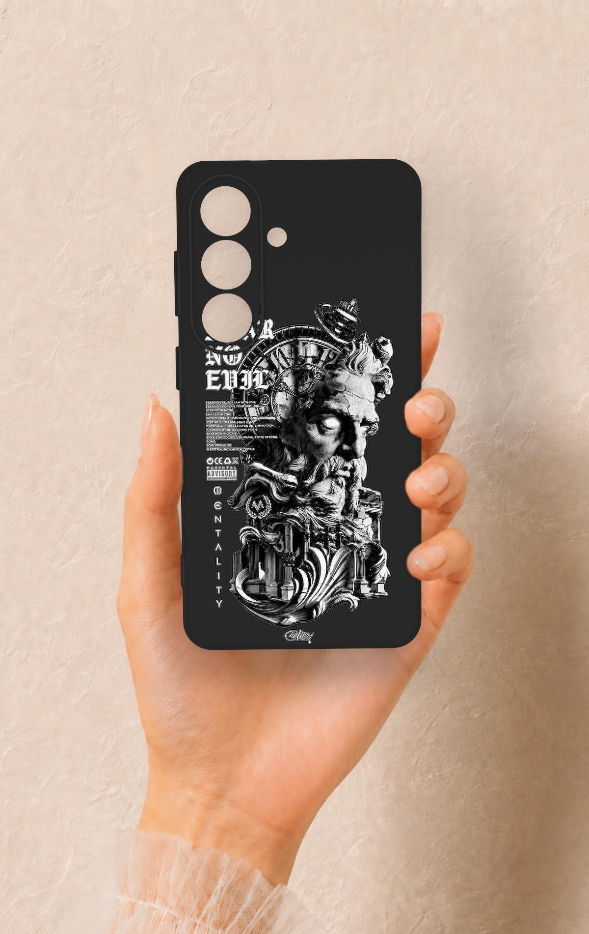 Samsung S26 Uyumlu Fear No Evil Desenli Silikon Kılıf