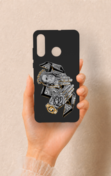 Huawei P30 Lite Uyumlu Self Made Desenli Silikon Kılıf