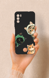 Reeder S19 Max Pro S Uyumlu Kedi Ekibi Desenli Silikon Kılıf