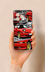 Omix X7 Uyumlu Kırmızı Supra Desenli Silikon Kılıf