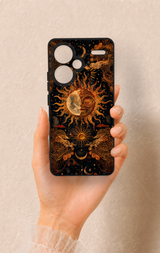 Redmi Note 13 Pro Plus Uyumlu Mistik Güneş Desenli Silikon Kılıf