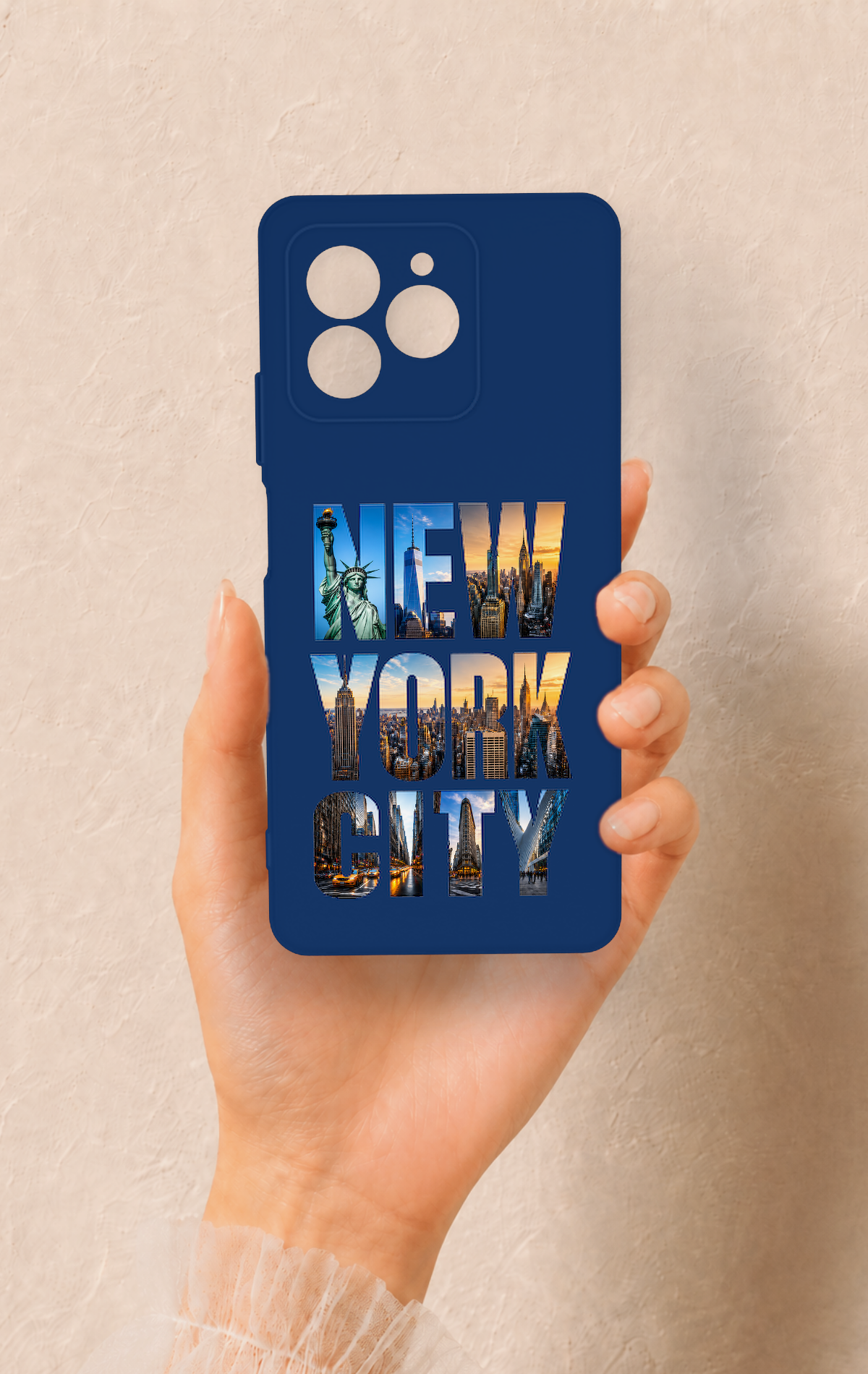 Omix X7 Uyumlu New York City Desenli Silikon Kılıf