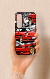 Vivo V70 FE 5G Uyumlu Kırmızı Supra Desenli Silikon Kılıf