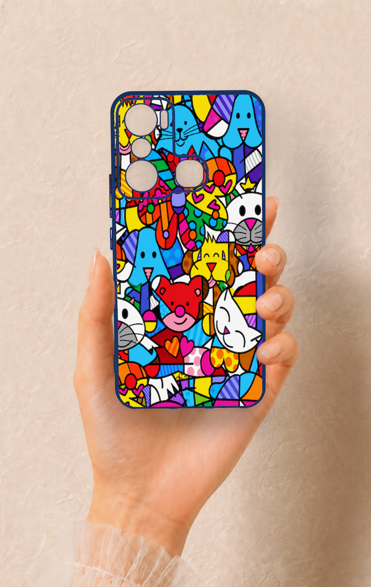 İnfinix Hot 20i Uyumlu Britto Garden Desenli Silikon Kılıf