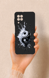 Samsung A22 Uyumlu İyi ve Kötü Desenli Silikon Kılıf