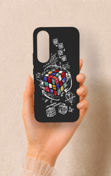 Vivo V70 FE 5G Uyumlu Rubik Küb Desenli Silikon Kılıf