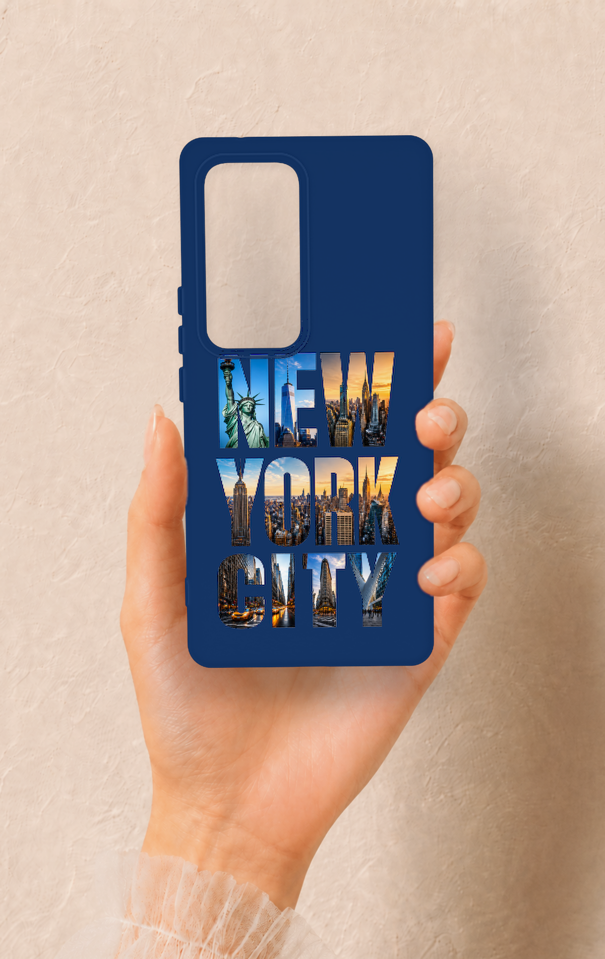 Vivo V30 Uyumlu New York City Desenli Silikon Kılıf