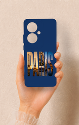 Oppo Reno 11F Uyumlu Paris Desenli Silikon Kılıf