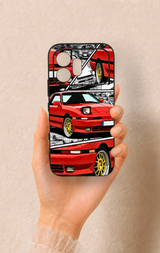 Honor 600 Uyumlu Kırmızı Supra Desenli Silikon Kılıf