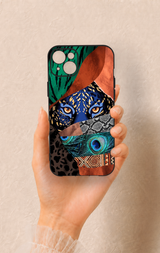 iPhone 14 Plus/15 Plus Uyumlu Amazon Kaplan Desenli Silikon Kılıf