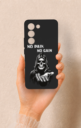 Vivo V30 Lite Uyumlu No Pain No Gain Desenli Silikon Kılıf